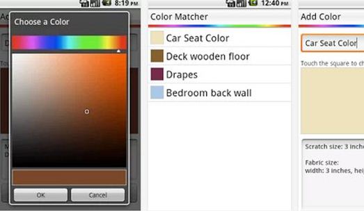 Android Apps for Interior Design & Architecture Color Matcher